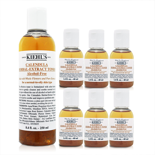 KIEHLS 契爾氏 金盞花植物精華化妝水 250ml+金盞花植物精華化妝水 40ml*6