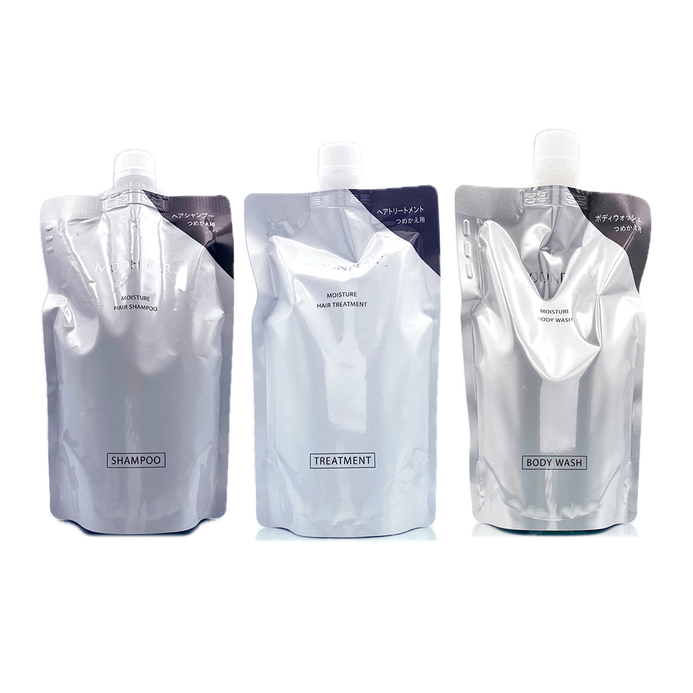 【MIKIMOTO御木本】MOONPEARL水漾保濕洗髮乳/護髮乳/珍珠潤澤沐浴乳350ml-補充包 (正統公司貨)