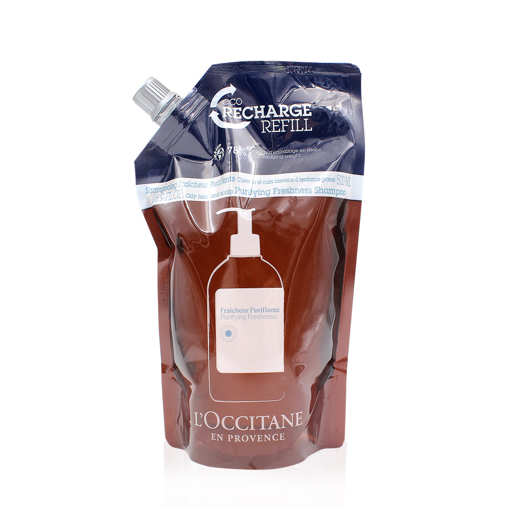 LOCCITANE 歐舒丹 草本淨涼洗髮乳補充包500ml-公司貨