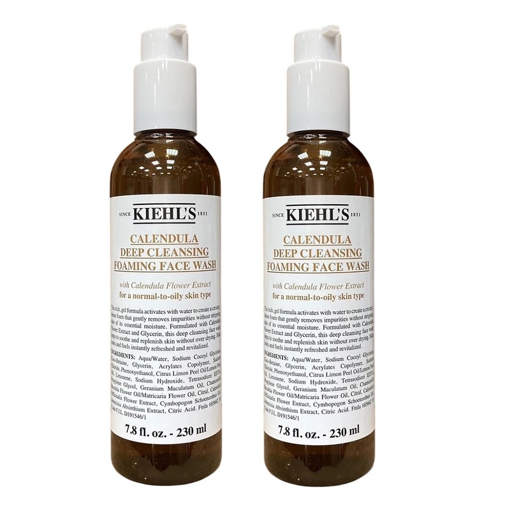 KIEHLS契爾氏 金盞花植物精華潔面泡泡凝露 230ml x2入
