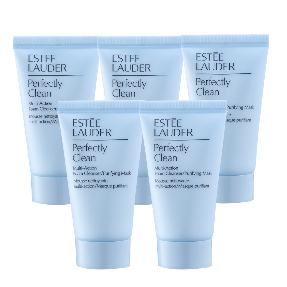 ESTEE LAUDER 雅詩蘭黛 細緻煥採雙效淨化潔面乳30ml 5入組 公司貨