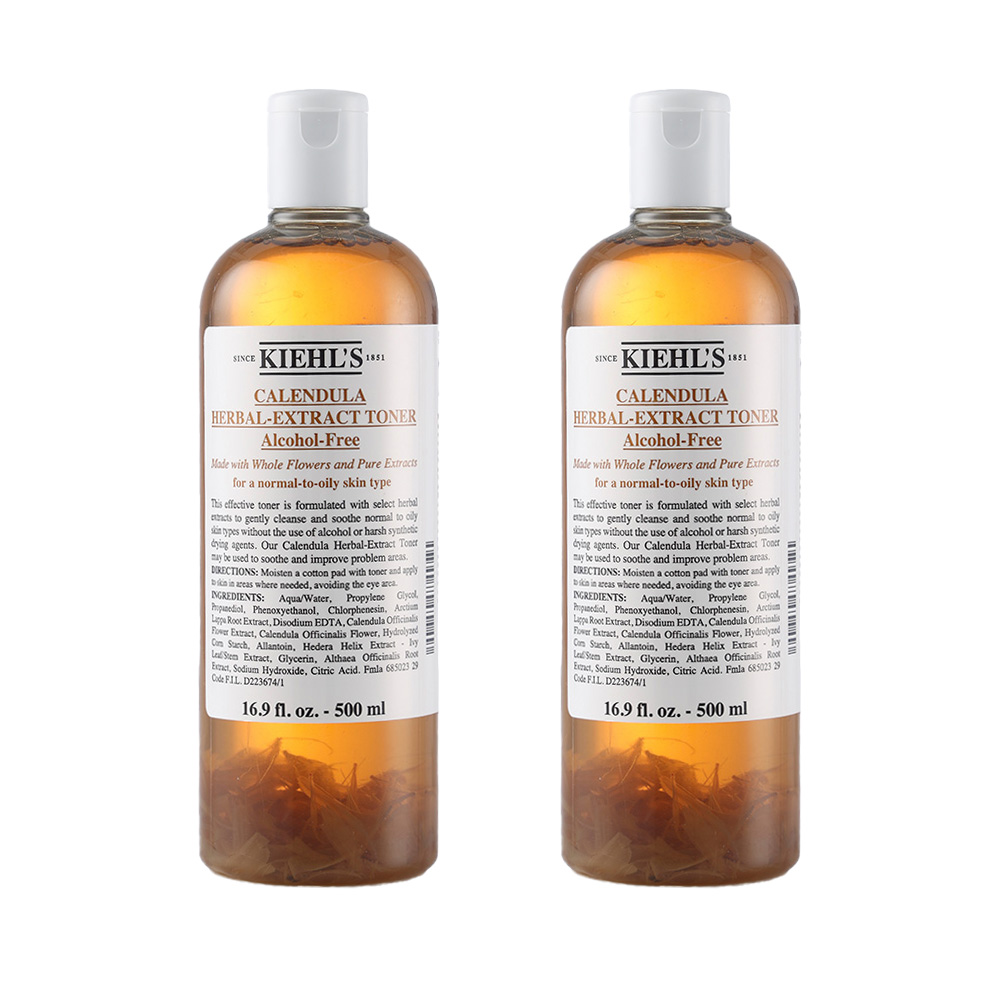 KIEHL'S 契爾氏 金盞花植物精華化妝水 500ml 2入優惠組 即期品