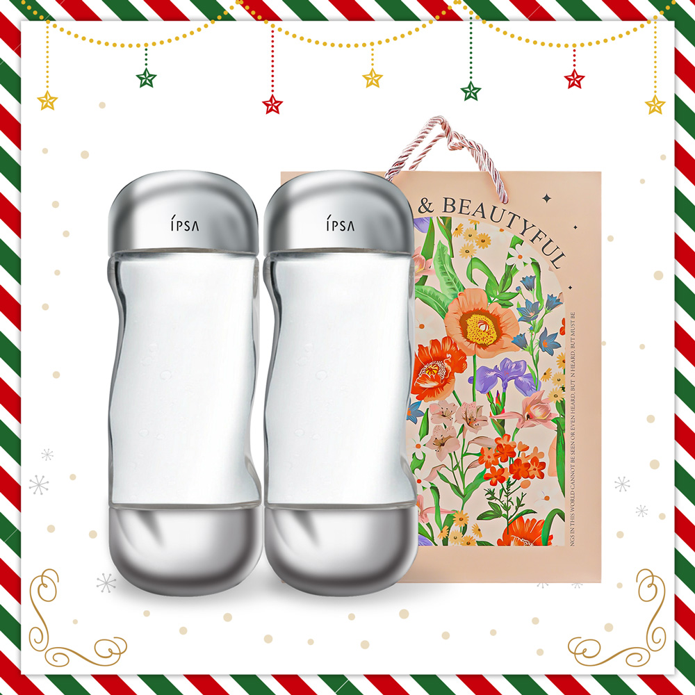 IPSA 茵芙莎 美膚機能液雙瓶限量禮[機能液(200ml)X2+秘密花園品牌禮袋]-保養獻禮組-國際航空版