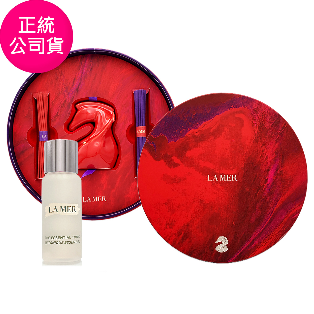 LA MER 海洋拉娜 深海極效穩膚露30ml+乳霜香韻御馬組(線香+線香瓶) 正統公司貨