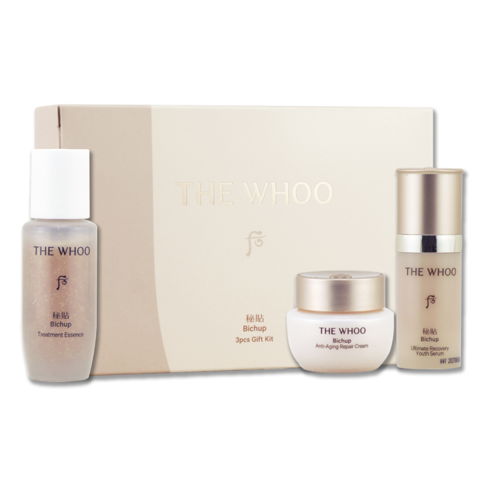 《Whoo 後》重生秘帖NAD珍藏3件組（秘帖迴圈精華 15ml + 重生秘帖 10ml + 重生秘帖光澤霜 10ml）