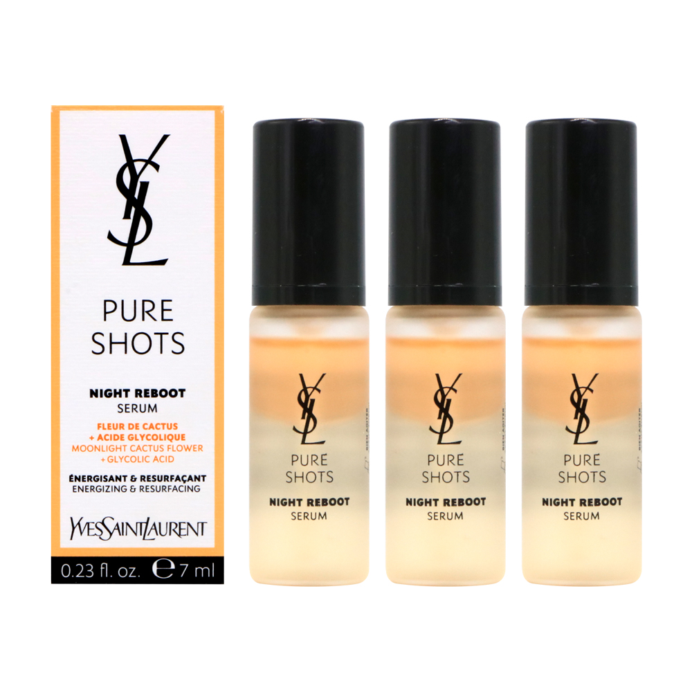YSL 聖羅蘭 極效活萃夜光仙人掌超級精華 7ml 旅行小樣 (3入組)