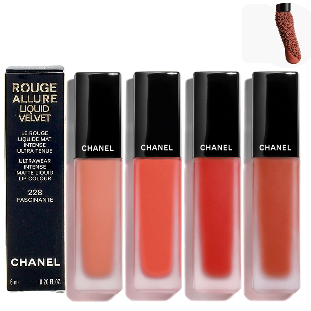 CHANEL 香奈兒 超炫耀柔霧唇露6ml任選1入(202神秘/214悸動/224熱情/228迷人-國際航空版)