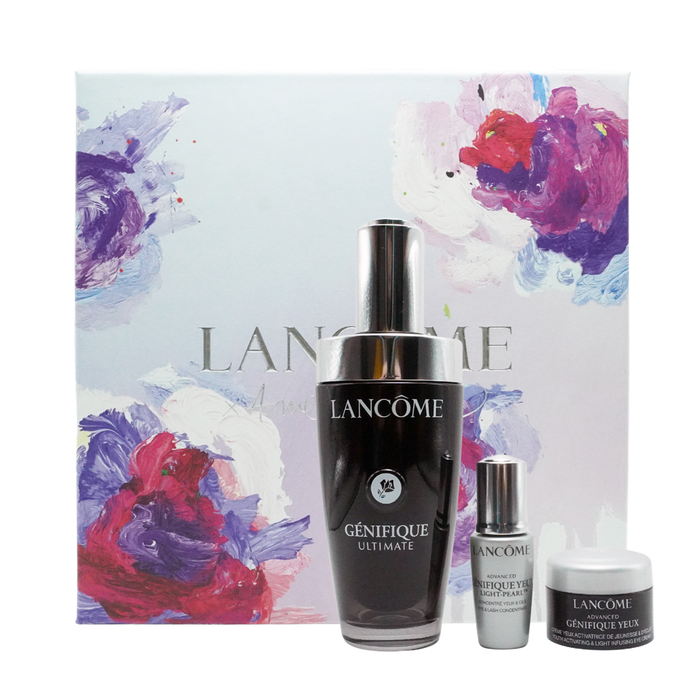 Lancome 蘭蔻 超極限肌因三件組[超極限肌因賦活露(50ml)+亮眼精粹霜+冰珠亮眼粹]