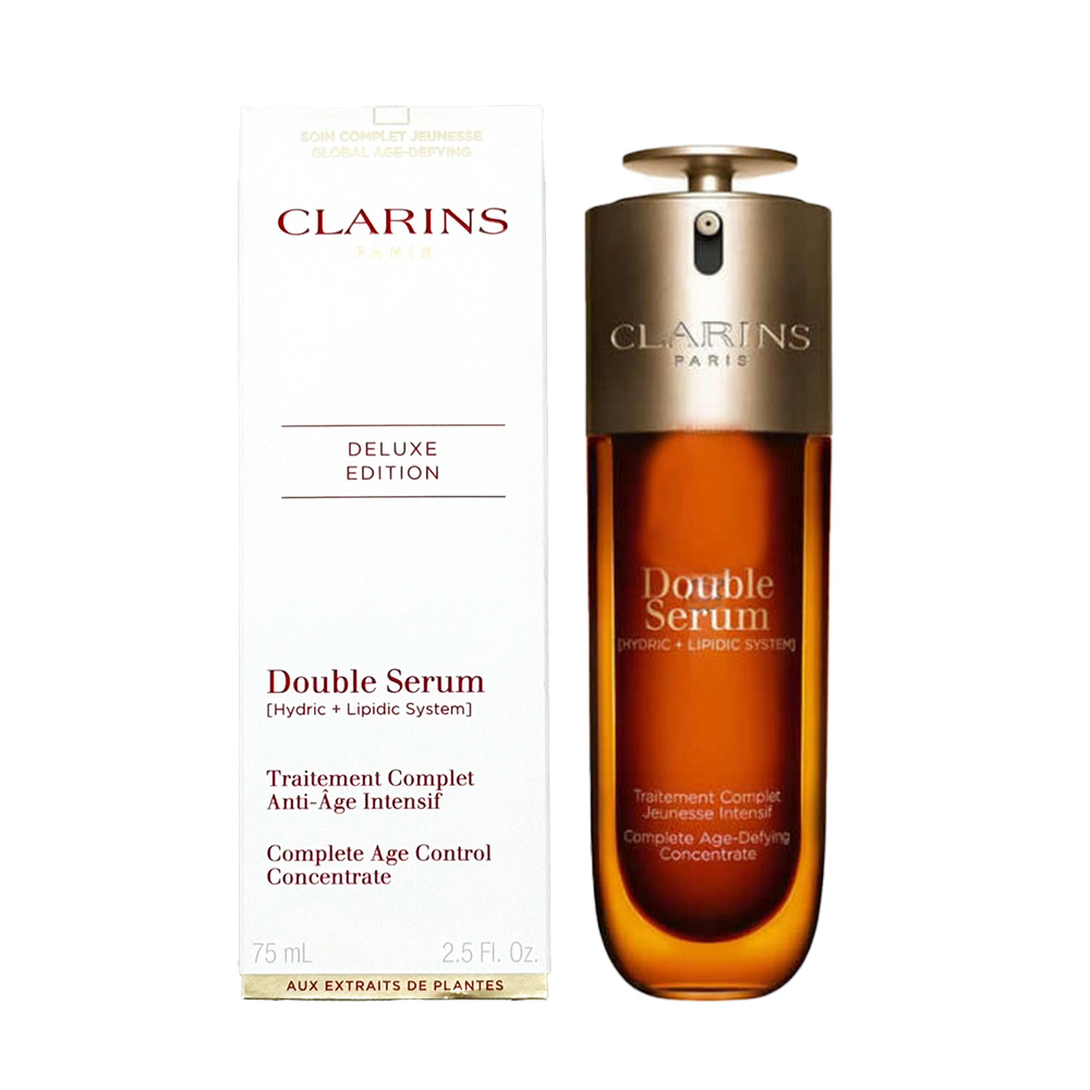 Clarins 克蘭詩 黃金雙萃精華 75ml (盒損品/國際航空版)