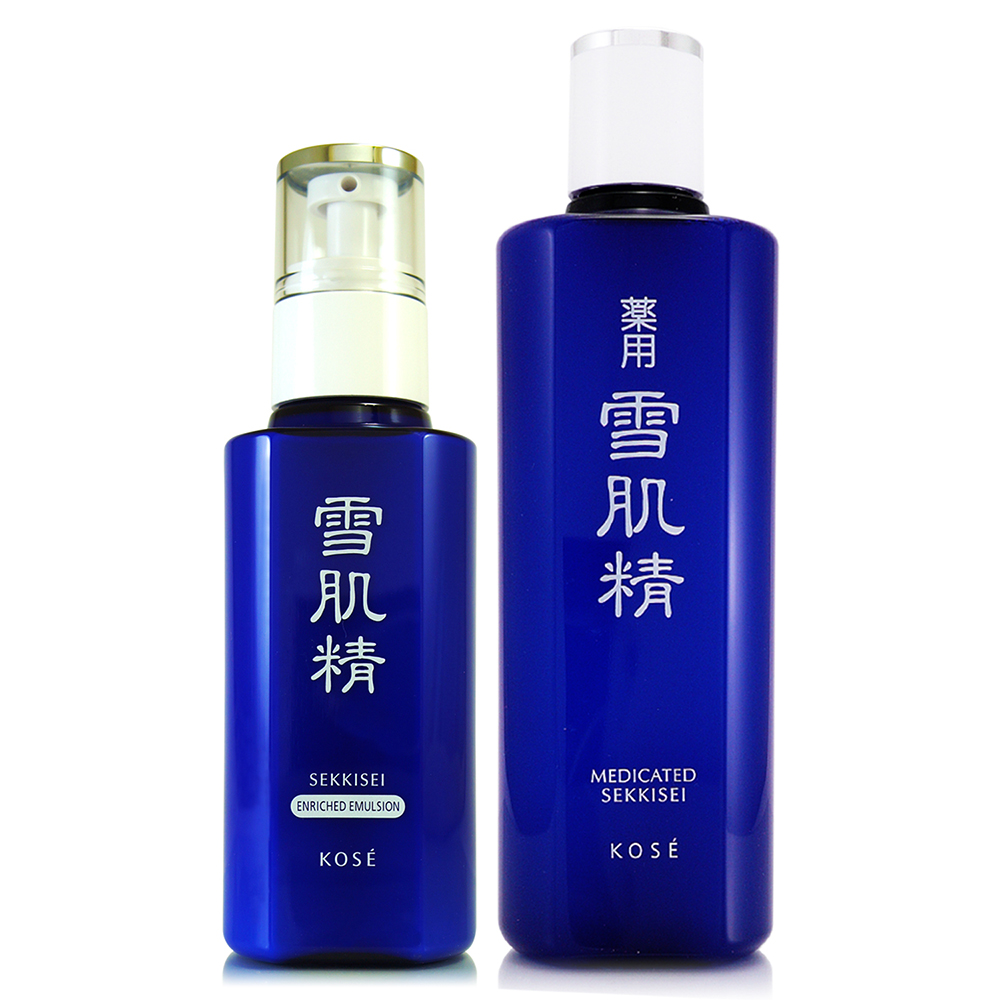 【KOSE 高絲】雪肌精乳液140ml-極潤型 + 雪肌精化妝水200ml (正統公司貨)