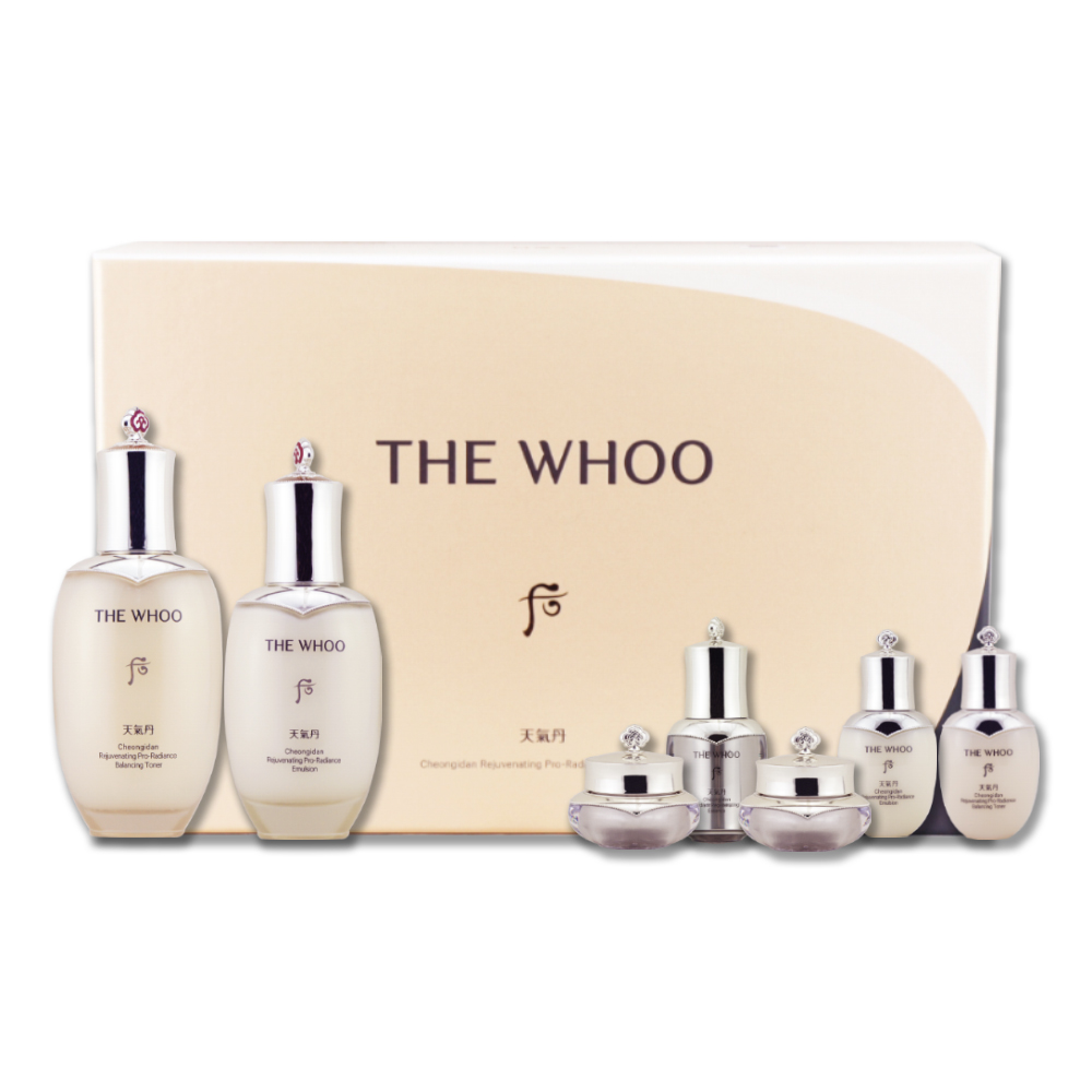 Whoo 后 天氣丹PRO光耀重生經典禮盒（重生水+重生乳+精華+眼霜+重生霜）