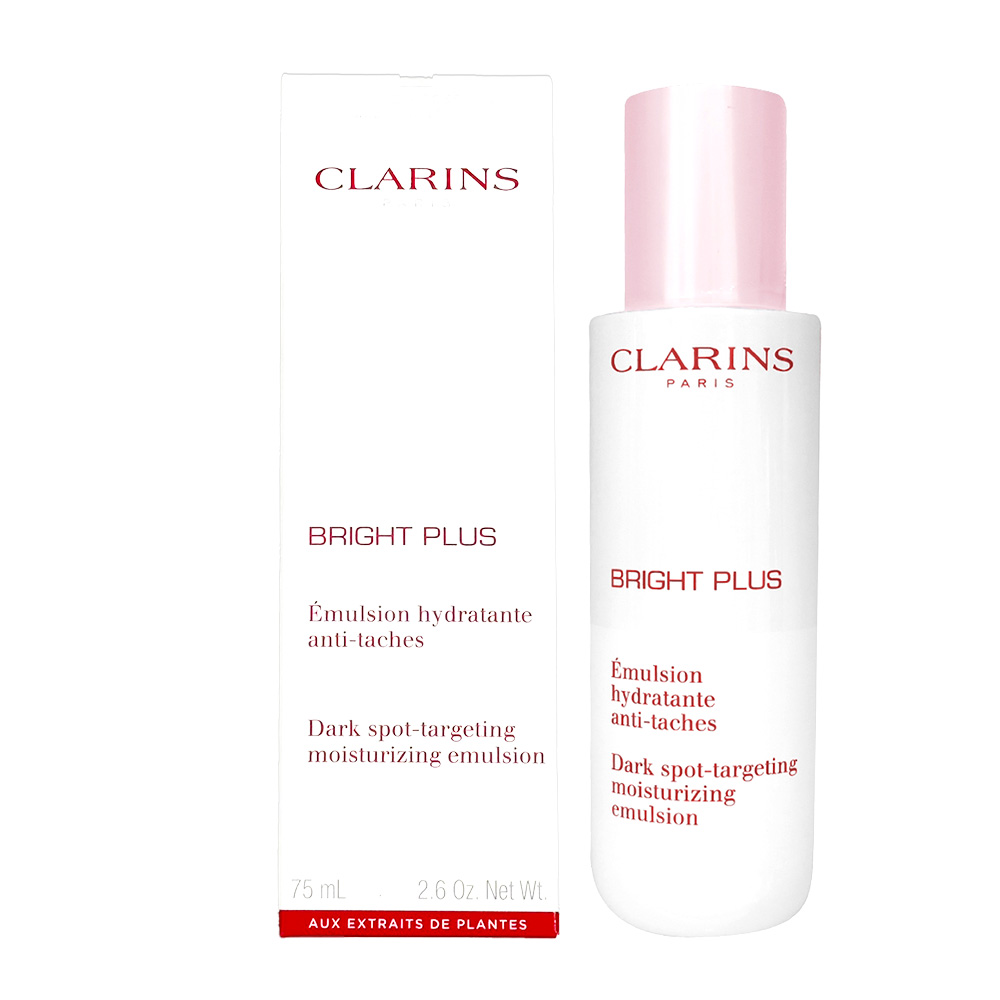 CLARINS克蘭詩 氧氣亮白淡斑乳液，為專櫃品牌，適用於大人臉部與眼部肌膚。此乳液主打美白淡斑、抗氧化與抗老功效，適合各種膚質使用。容量為75ml，儲存期限為3年，依商品包裝顯示產地。為國內專櫃公司貨，品質有保障，是日常保養的理想選擇。