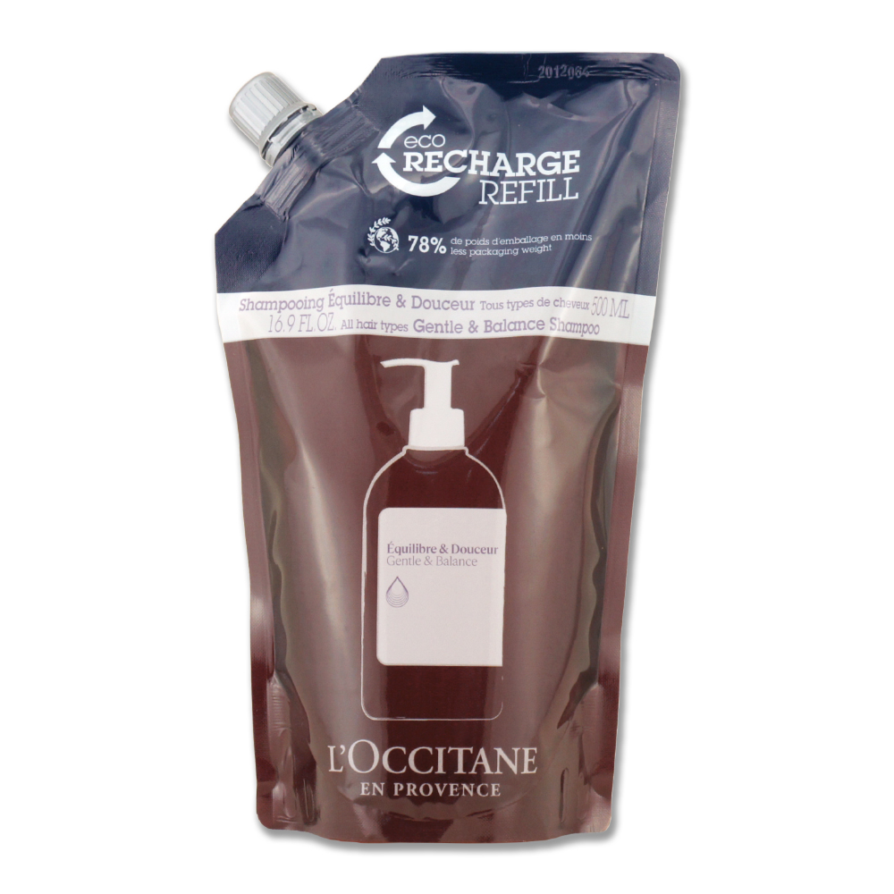 《LOCCITANE 歐舒丹》草本平衡洗髮乳補充包 500ML