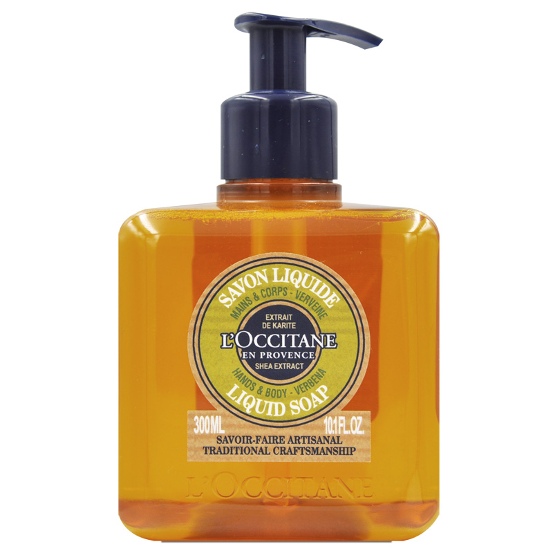 【LOCCITANE 歐舒丹】乳油木馬鞭草潔手沐浴液式皂 300ml(百貨專櫃貨)