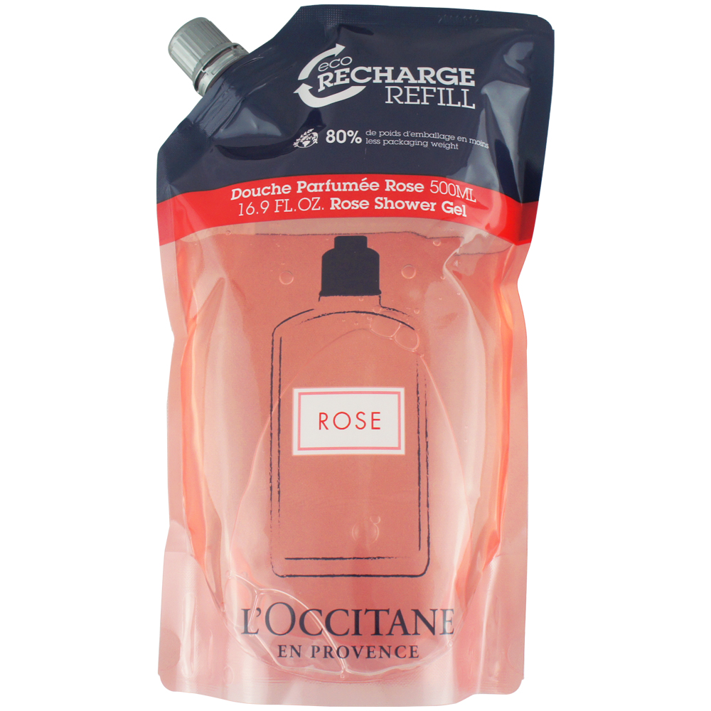 《LOCCITANE 歐舒丹》玫瑰沐浴膠補充包 500ML