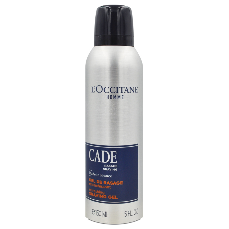 【LOCCITANE 歐舒丹】簡約男士沁涼舒緩刮鬍膠 150ml (百貨專櫃貨)