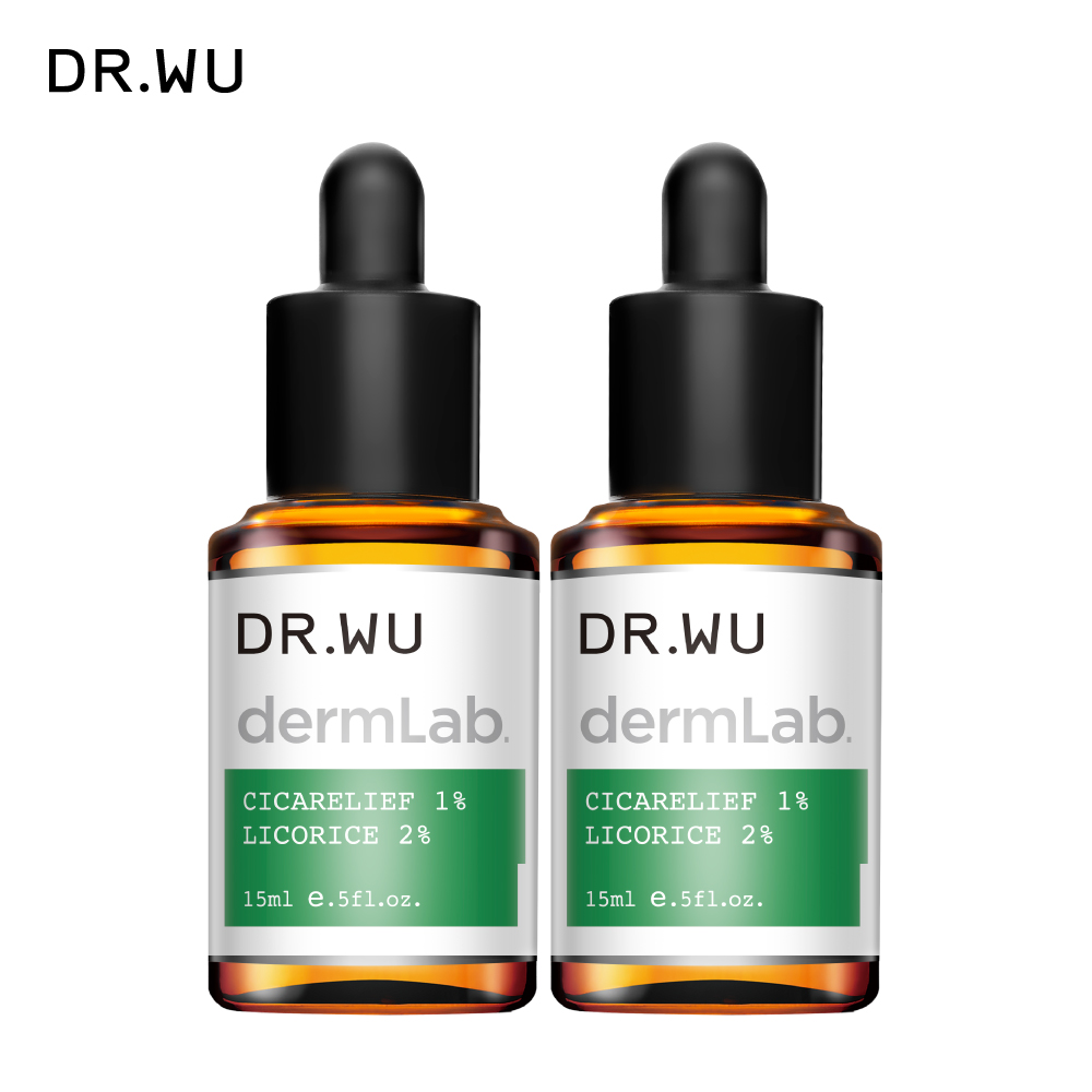 DR.WU 1%積雪草舒敏修護精華15ML 2入組
