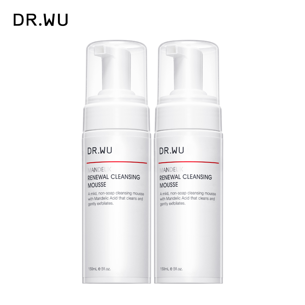 DR.WU 杏仁酸煥膚潔顏慕斯150ML 2入組