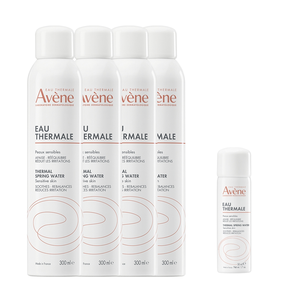 Avene 雅漾 官方直營 雅漾舒護活泉水(4大+1小)組合