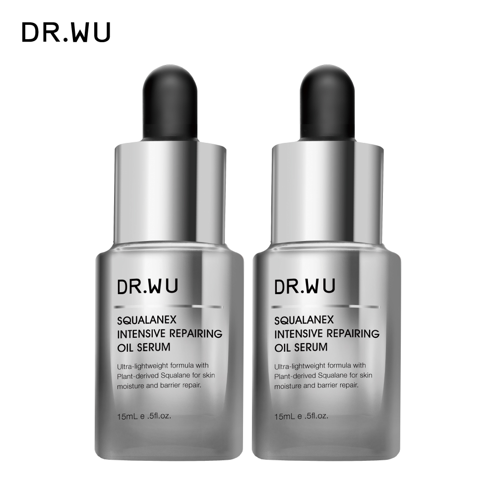 DR.WU 角鯊潤澤修復精華油15ML(2入組)