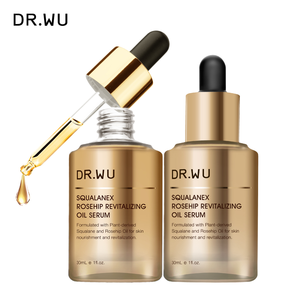 DR.WU 角鯊玫瑰果賦活精華油30ML(2入組)