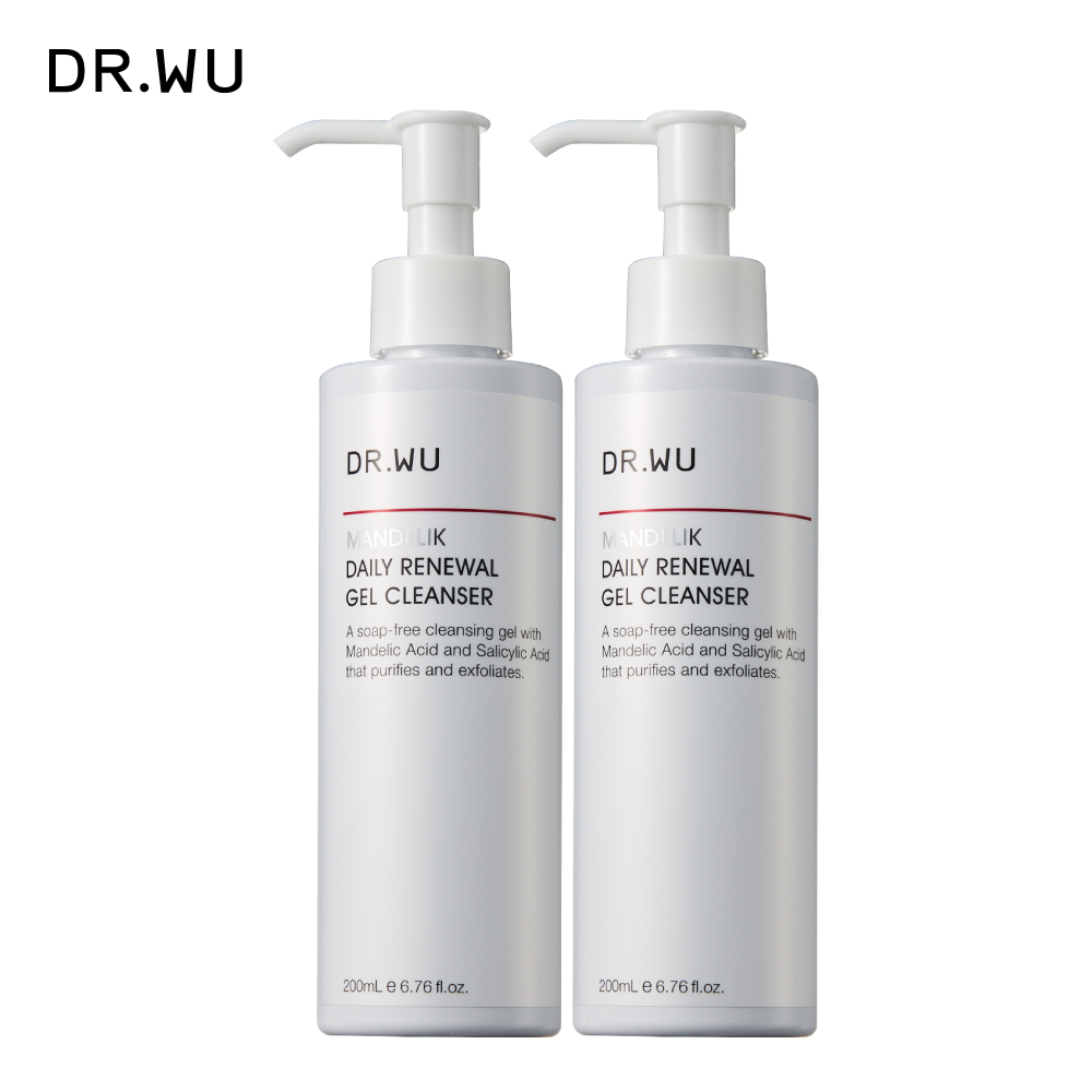 DR.WU 杏仁酸溫和煥膚潔膚露200ML(2入組)