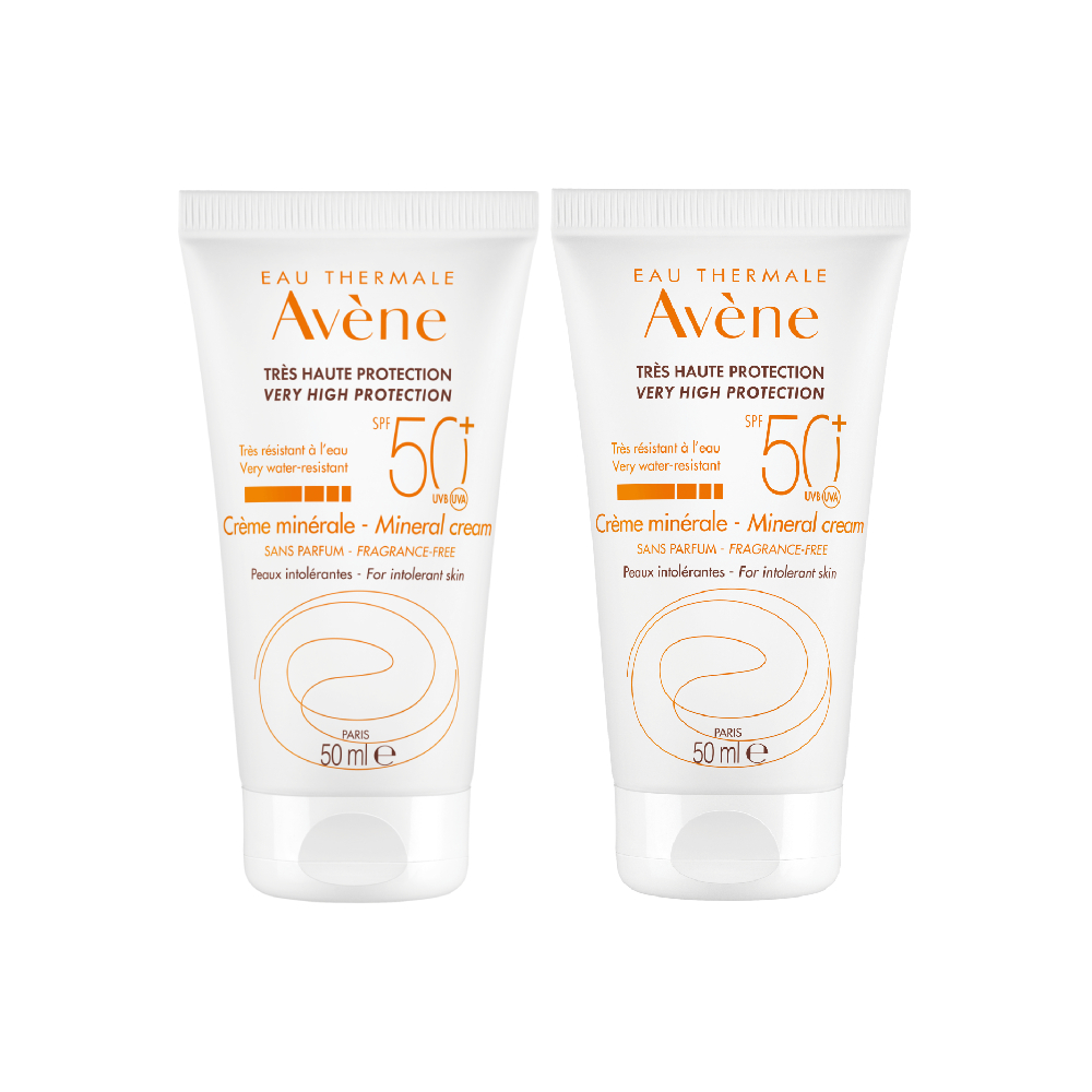 Avene 雅漾 全效潤色防曬霜SPF50+ 50ml 二入組