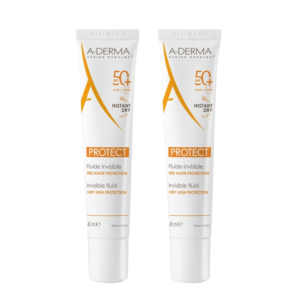 A-DERMA艾芙美 燕麥超輕感隔離乳SPF50+ 40ml(2入組)