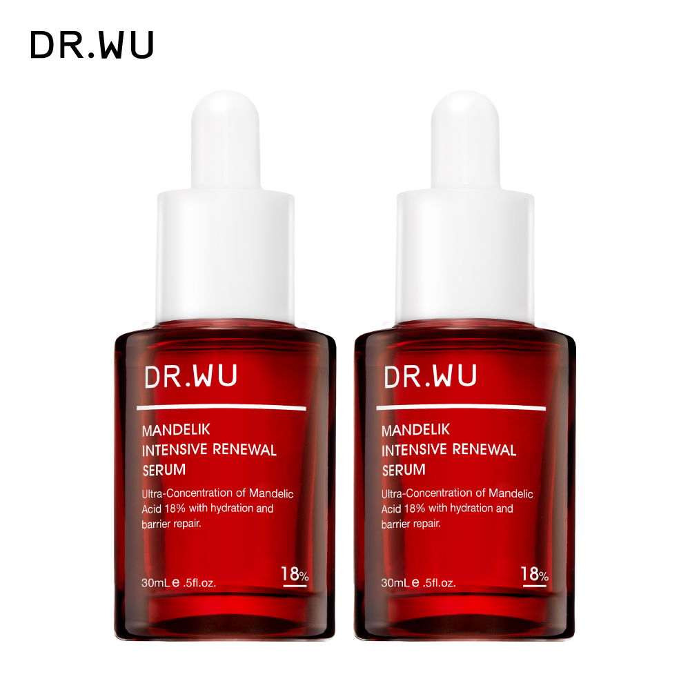 DR.WU 杏仁酸亮白煥膚精華18%30ML(小紅瓶)(2入組)