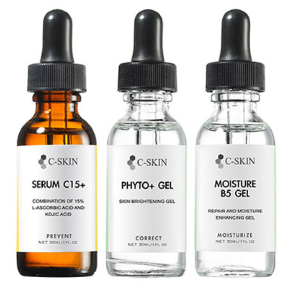 C-Skin 杜克 C15+雙效美白色修淡斑組 30ml