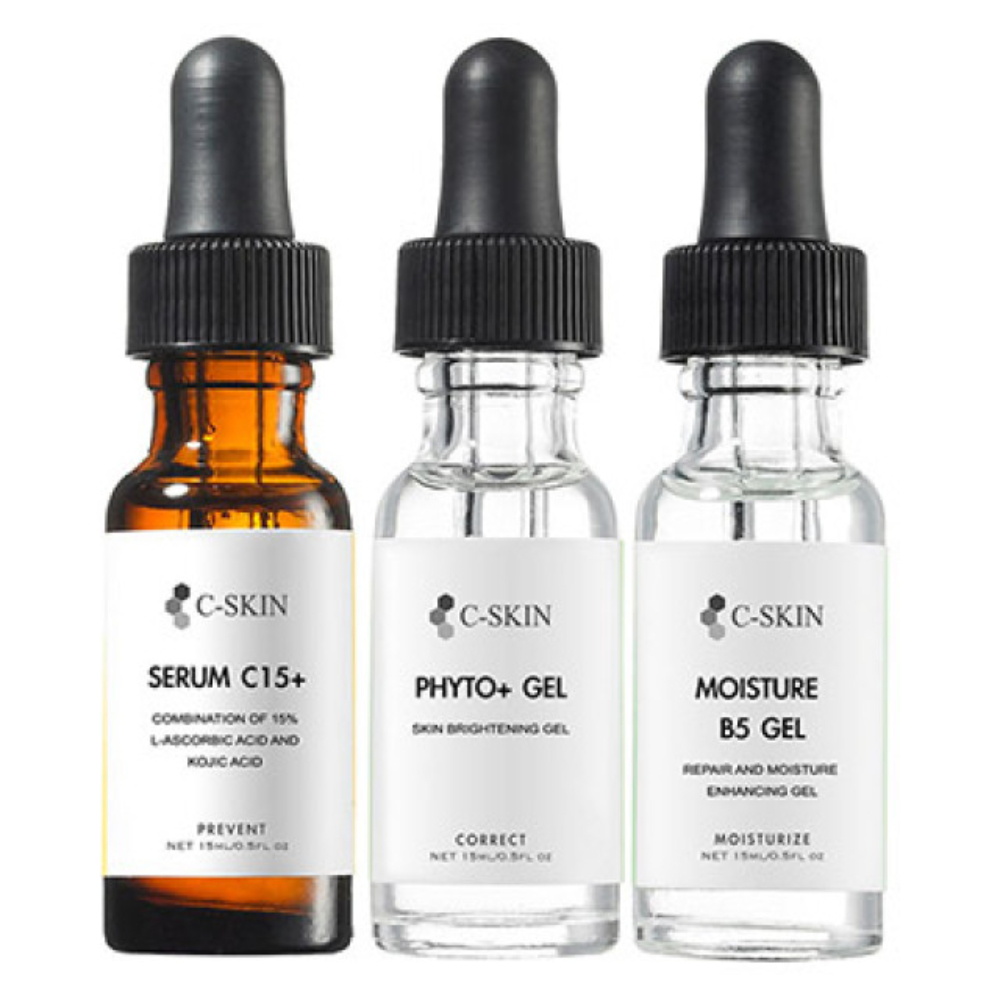 C-Skin 杜克 C15+雙效美白色修淡斑組15ml