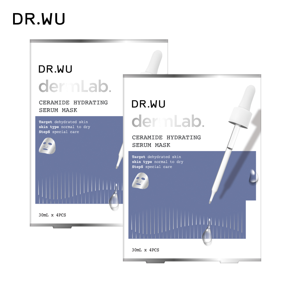 DR.WU 神經醯胺保濕精華面膜4片.WU 2入組