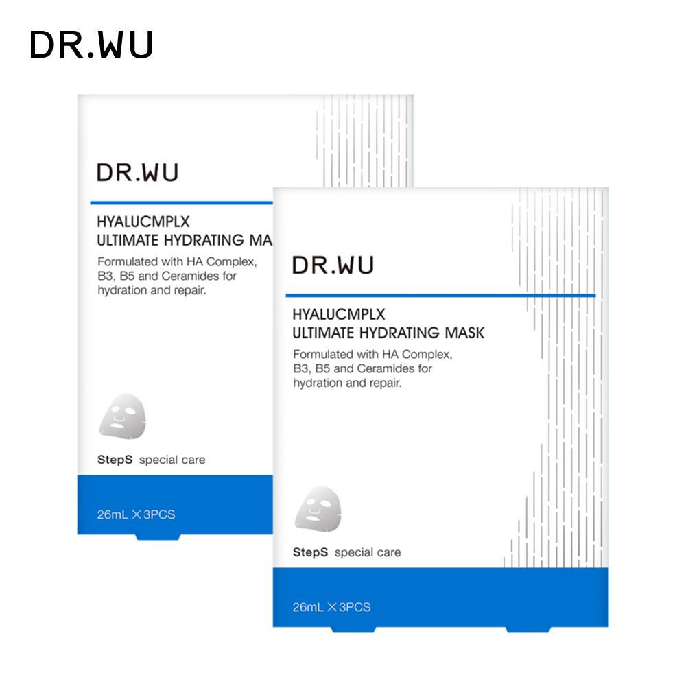 DR.WU 玻尿酸保濕微導面膜3片/盒 2入組