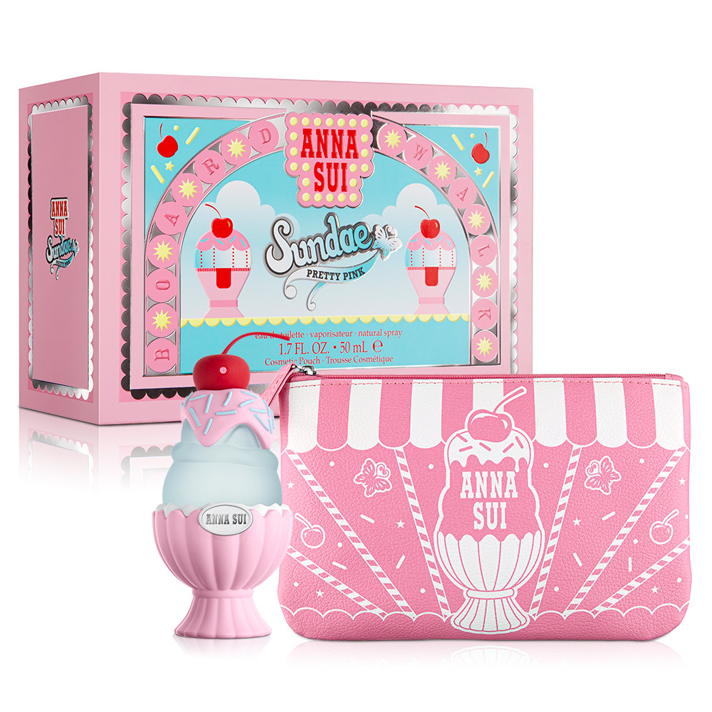 Anna Sui 安娜蘇 果漾聖代女性淡香水粉紅禮盒