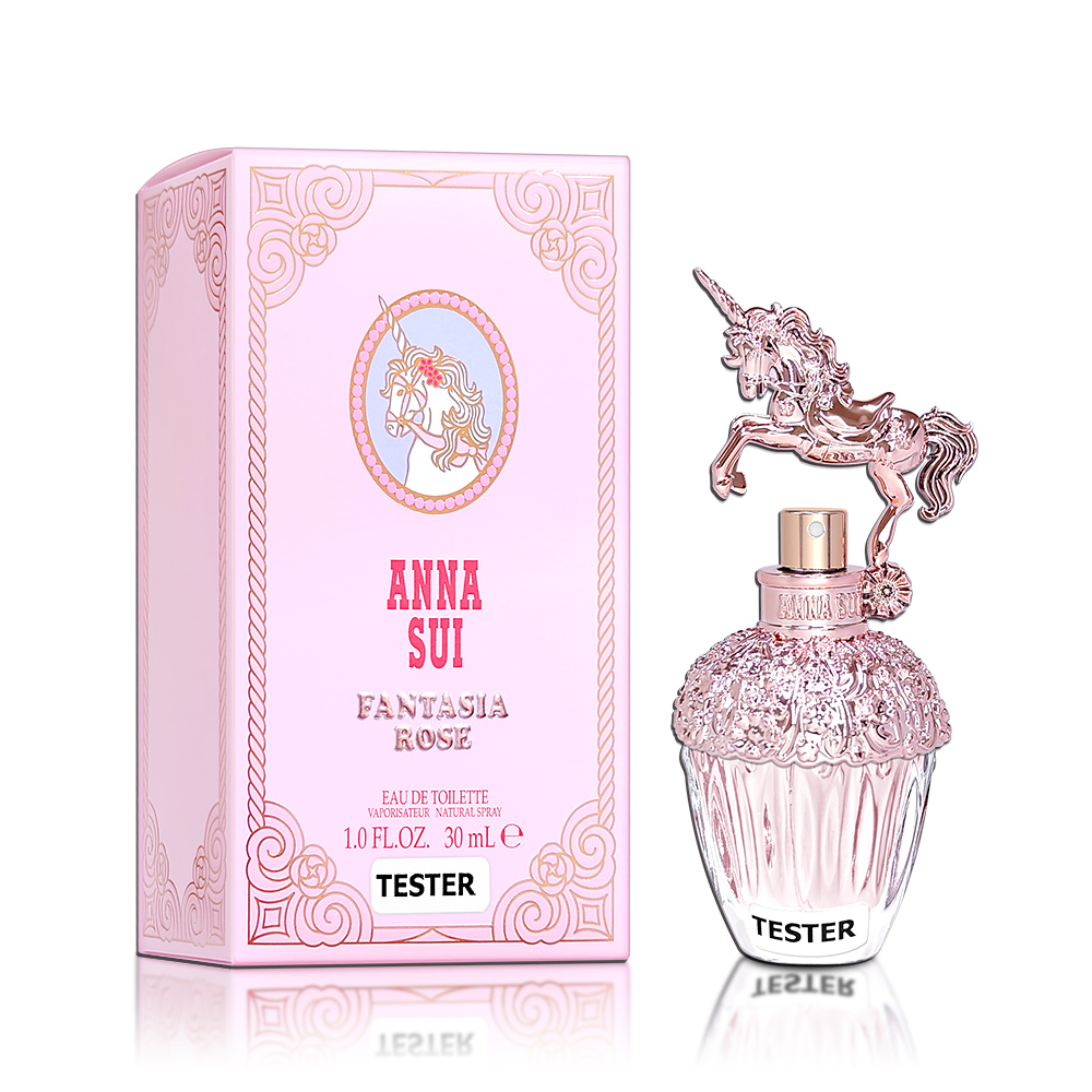 ANNA SUI 安娜蘇 Fantasia Rose 玫瑰花舞獨角獸淡香水 30ML TESTER 環保包裝