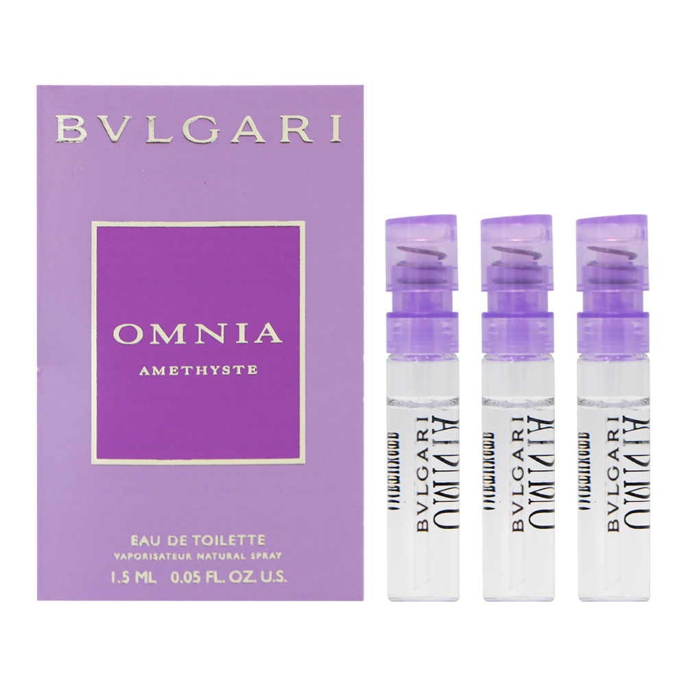 BVLGARI寶格麗 紫水晶 花舞輕盈女性淡香水1.5ml 針管3入組