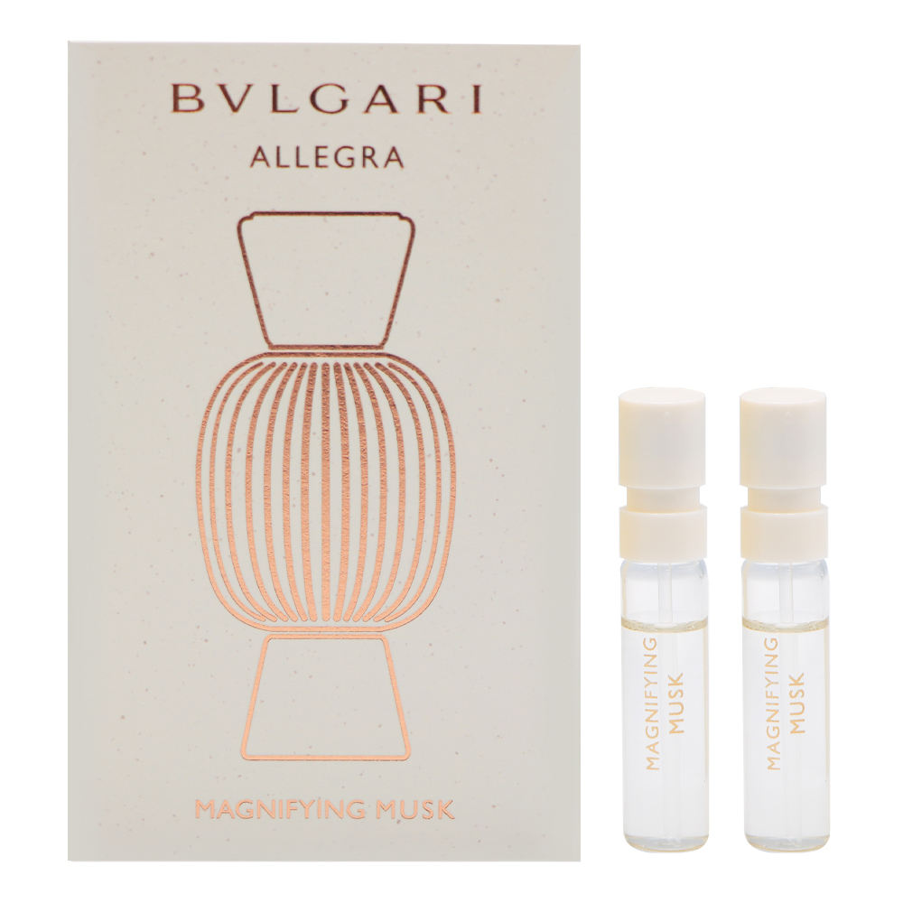 BVLGARI寶格麗 ALLEGRA悅享盛典系列 MAGNIFYING MUSK麝香精醇淡香精1.5ml 針管 2入組