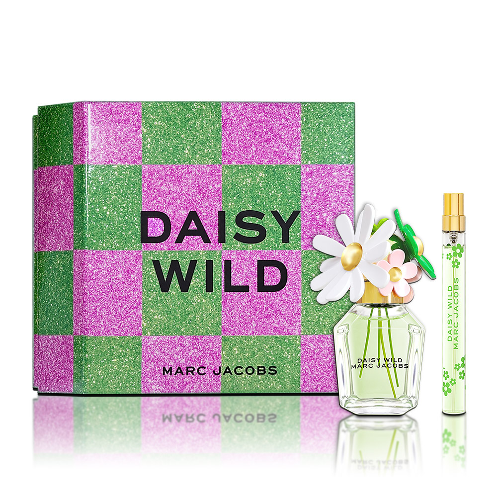 Marc Jacob Daisy Wild 繽紛假期綠野之露經典禮盒(淡香精50ML+隨身瓶10ML)