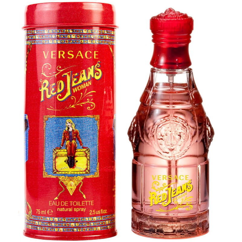 《VERSACE 凡賽斯》紅可樂女性淡香水 RED JEANS 75ML