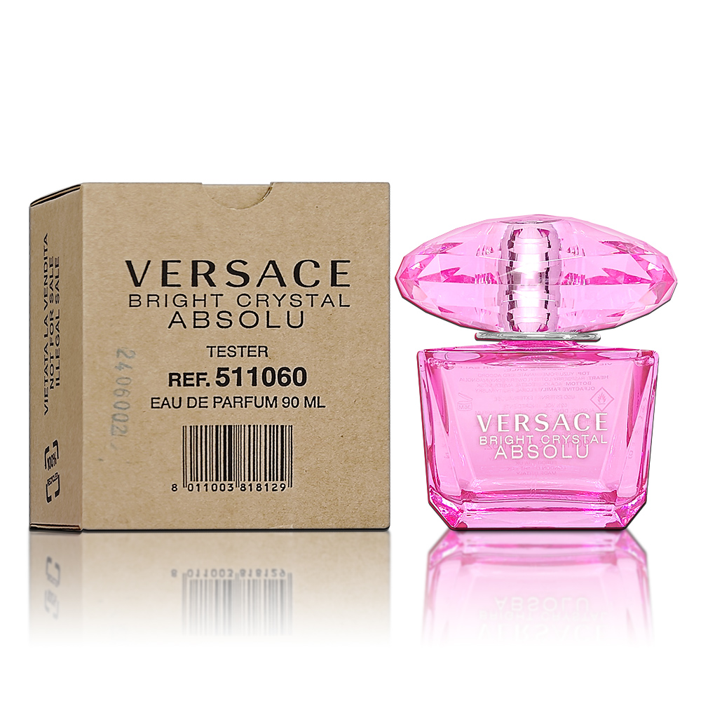 Versace 凡賽斯 Bright Crystal Absolu 絕對香戀水晶女性淡香精 90ML TESTER 環保包裝
