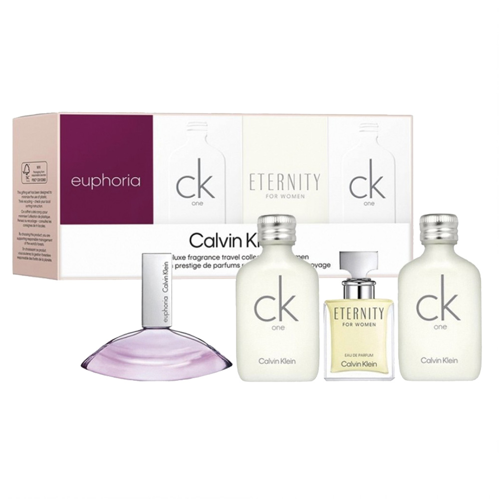 《Calvin Klein 卡文克萊》CK女性小香水禮盒4入組