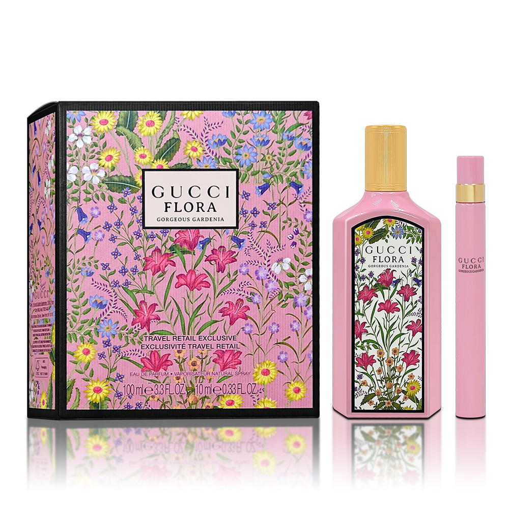 GUCCI 華麗梔子花香氛禮盒 (淡香精100ML+隨身瓶10ML)