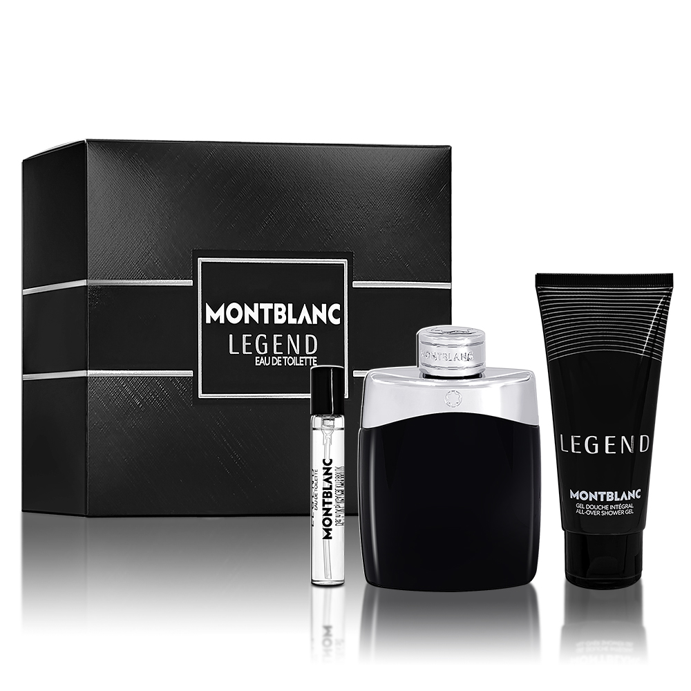 MONTBLANC 萬寶龍 傳奇經典男性淡香水禮盒(淡香水100ML+7.5ML+沐浴精100ML)