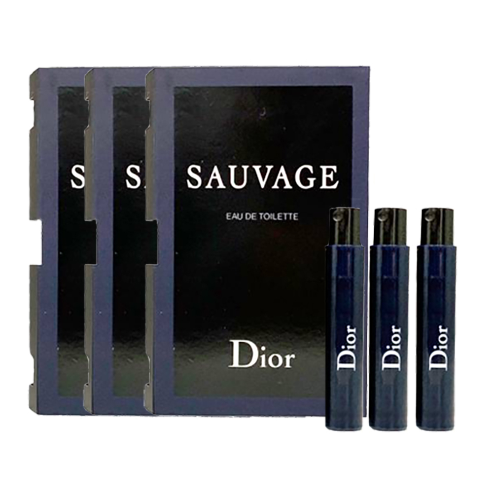 Dior迪奧 Sauvage曠野之心男性淡香水針管1ml 3入組