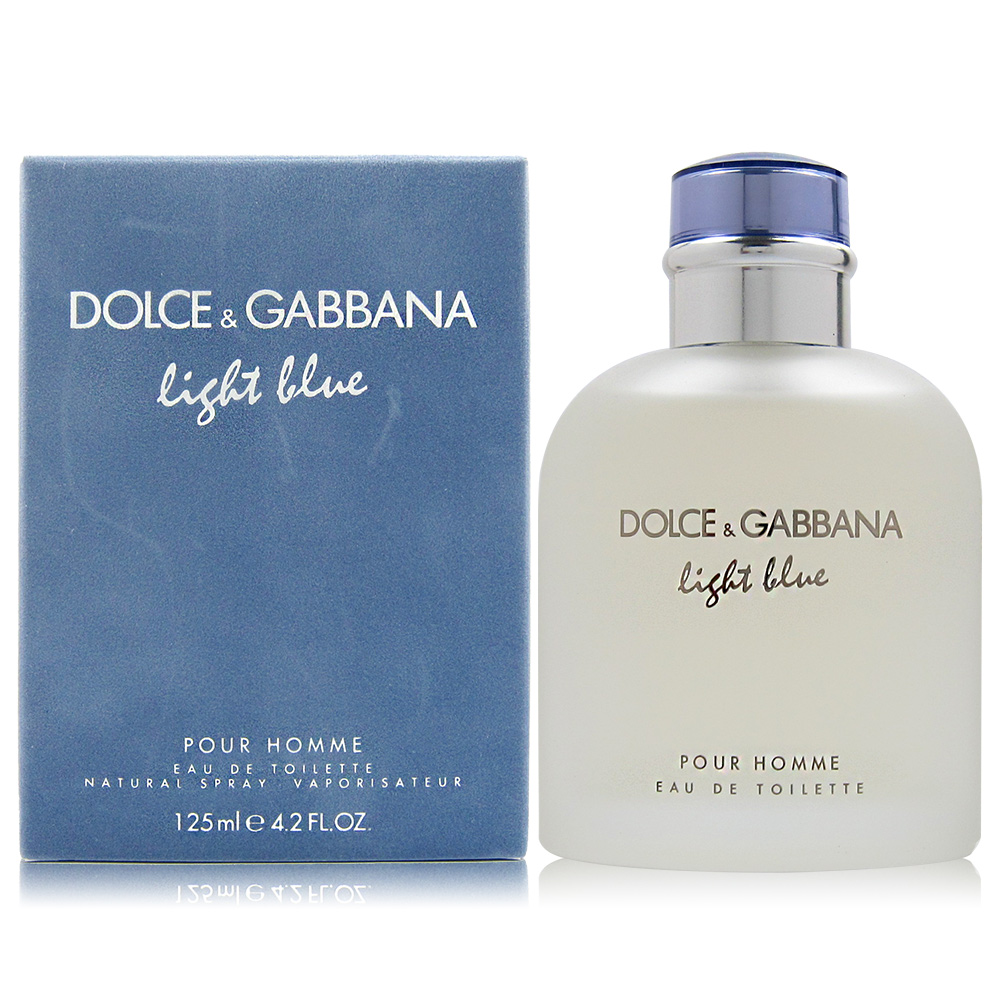 D&G Light Blue 淺藍男性淡香水125ml 贈隨機針管香水1份