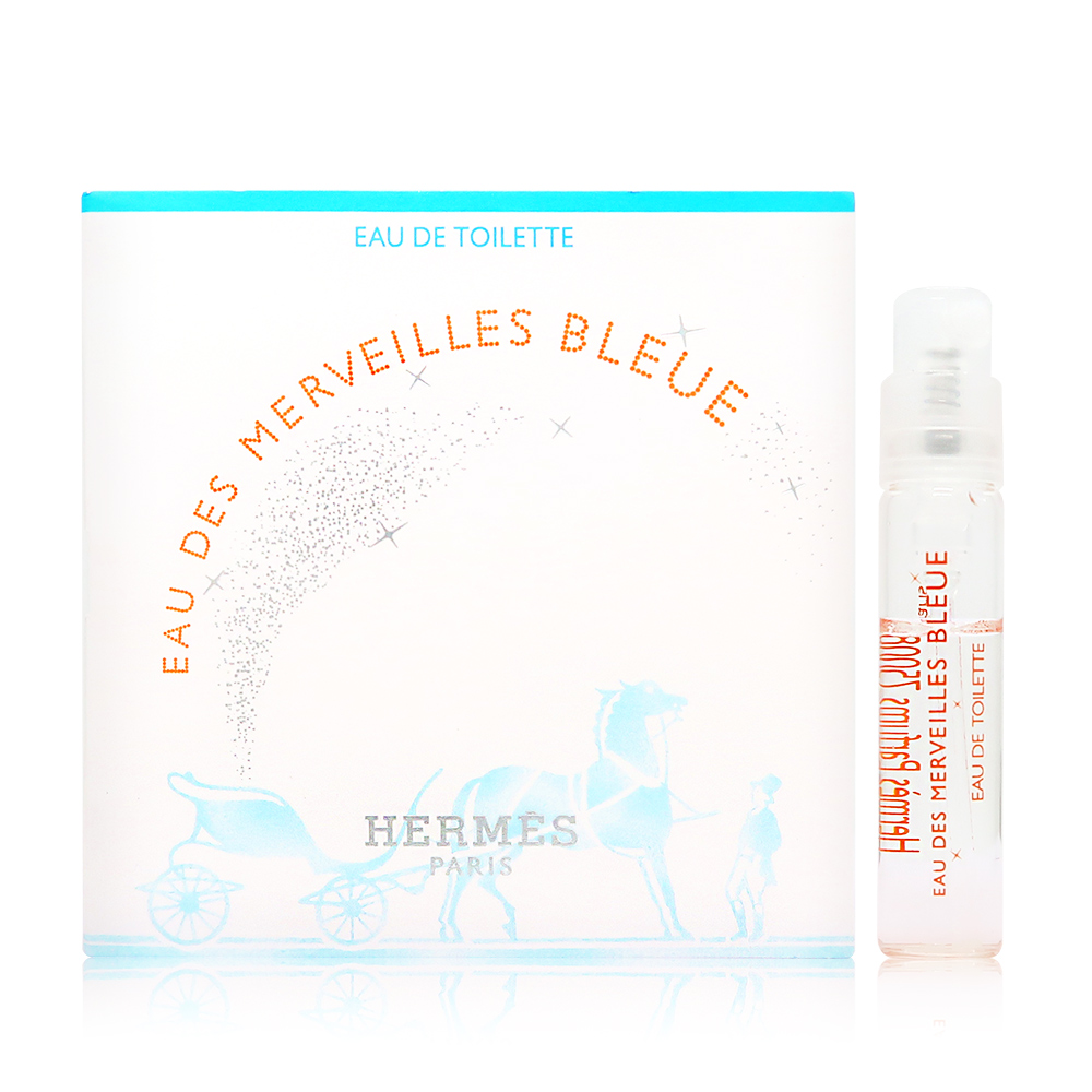 Hermes 愛馬仕 Eau Des Merveillies Bleue 橘采星光藍色限定版淡香水 EDT 2ml
