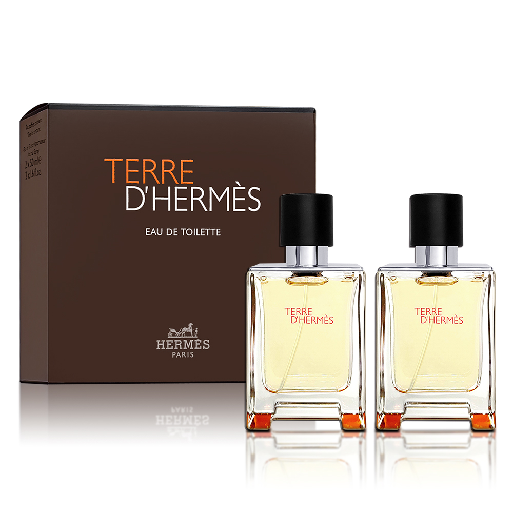 HERMES 愛馬仕 Terre DHermes 大地男性淡香水禮盒 50MLX2入