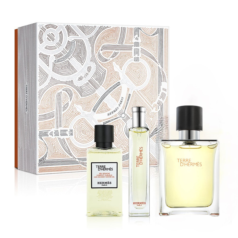 HERMES 愛馬仕 大地男性香精3入禮盒
