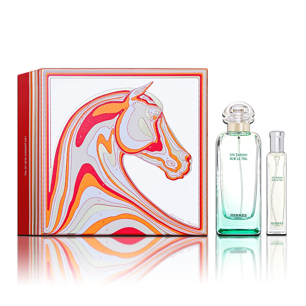 HERMES 愛馬仕 尼羅河花園香氛禮盒(淡香水100ML+隨身瓶15ML)
