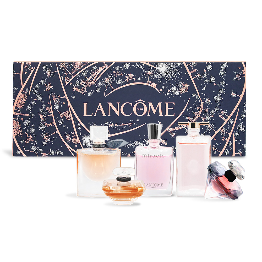 LANCOME 蘭蔻 迷你經典香水禮盒組(唯我+奇蹟+美好人生+璀璨愛戀+星夜)-公司貨